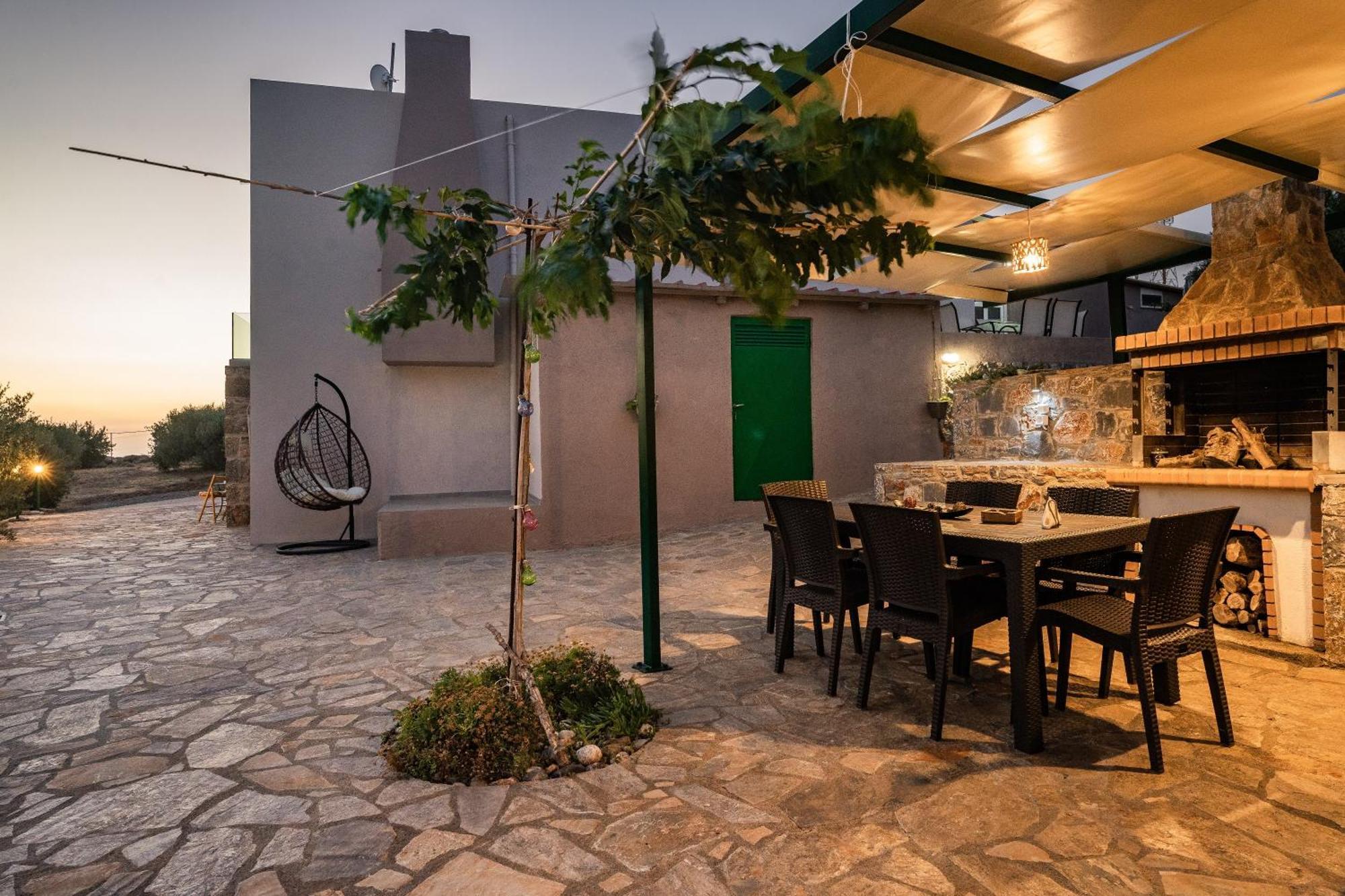 Villa Aktis With Freshwater Pool And Sea View 锡西 外观 照片