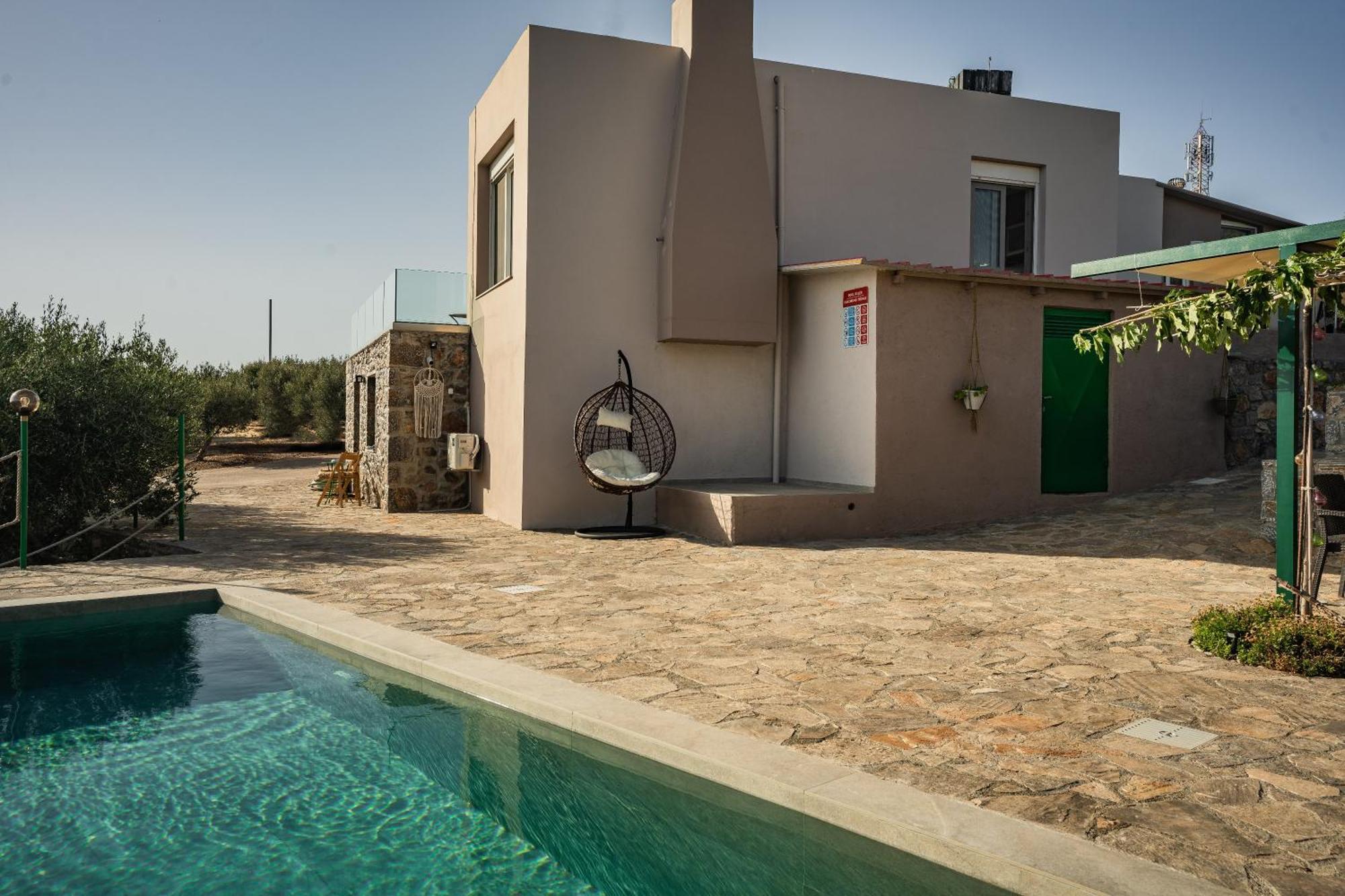 Villa Aktis With Freshwater Pool And Sea View 锡西 外观 照片