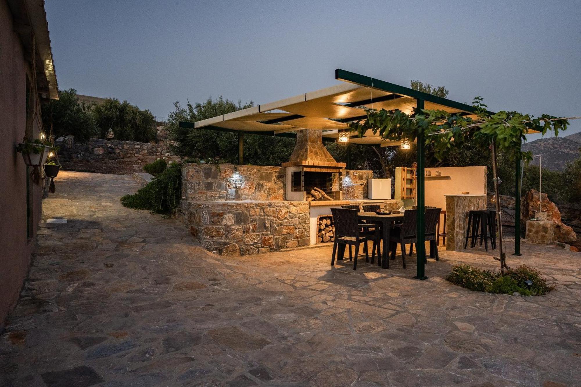 Villa Aktis With Freshwater Pool And Sea View 锡西 外观 照片