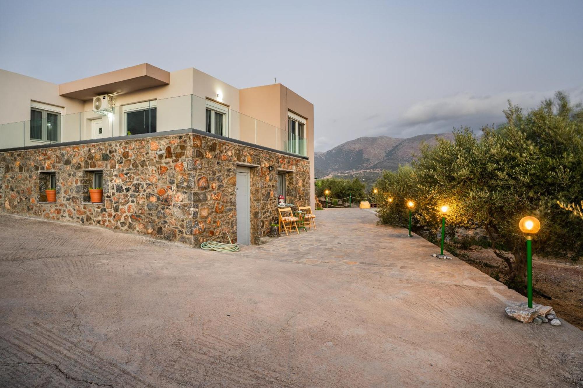 Villa Aktis With Freshwater Pool And Sea View 锡西 外观 照片
