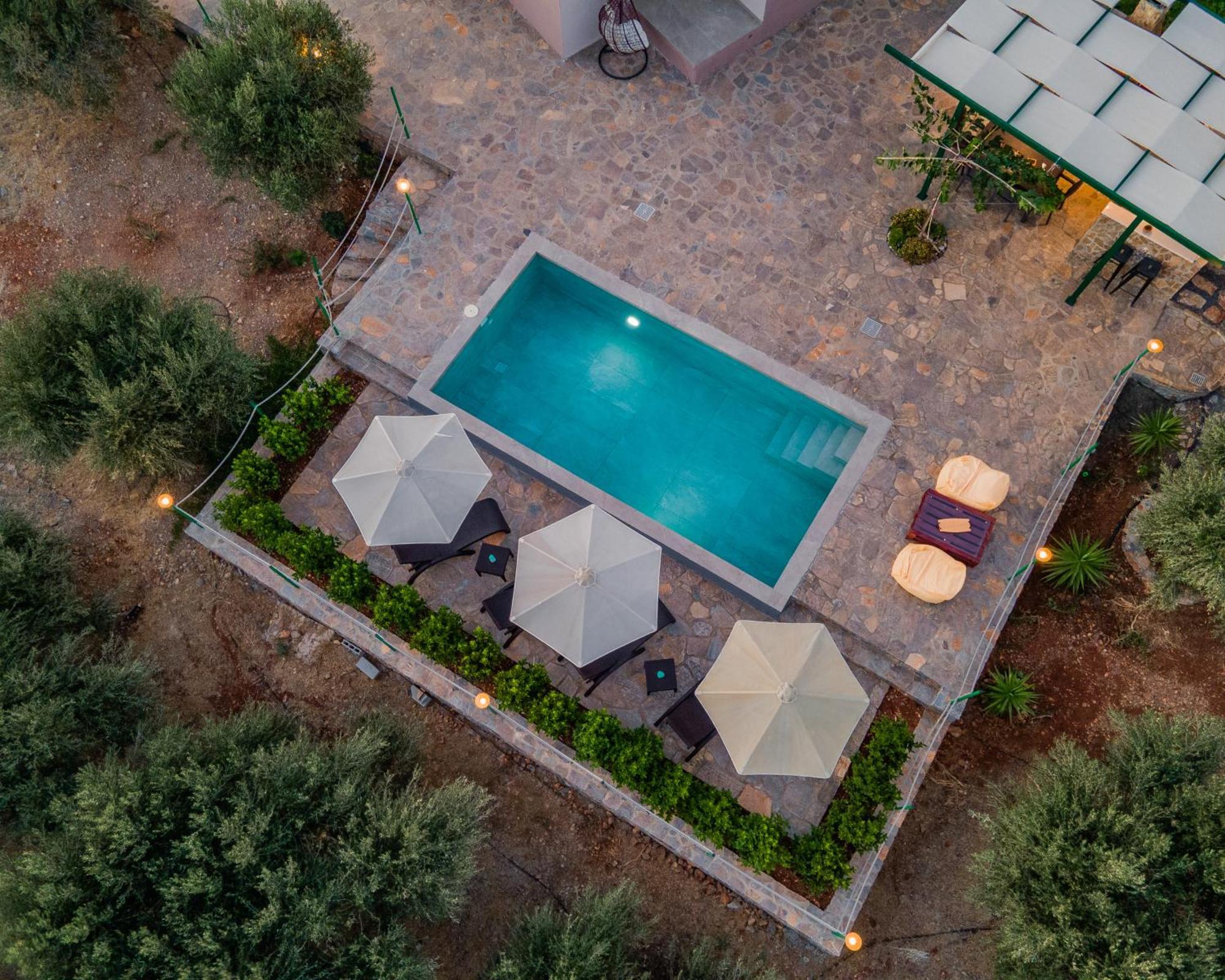 Villa Aktis With Freshwater Pool And Sea View 锡西 外观 照片